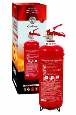 Πυροσβεστήρας φορητός ξ.σκόνης ABC40% 3 kg